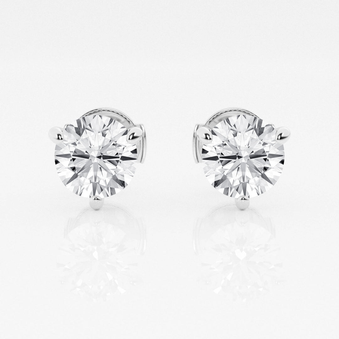 3ct Round FG-VS2 Lab-Grown Diamond Stud Earrings For Women