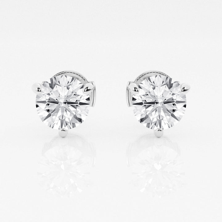 3ct Round FG-VS2 Lab-Grown Diamond Stud Earrings For Women