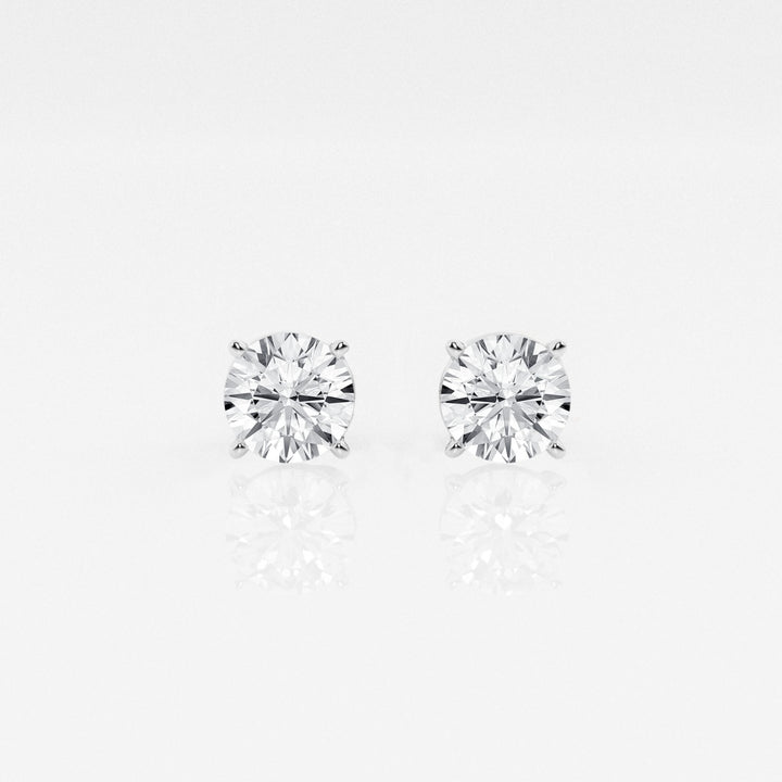 Round FG-VS2 Lab-Grown Diamond Solitaire Stud Earrings