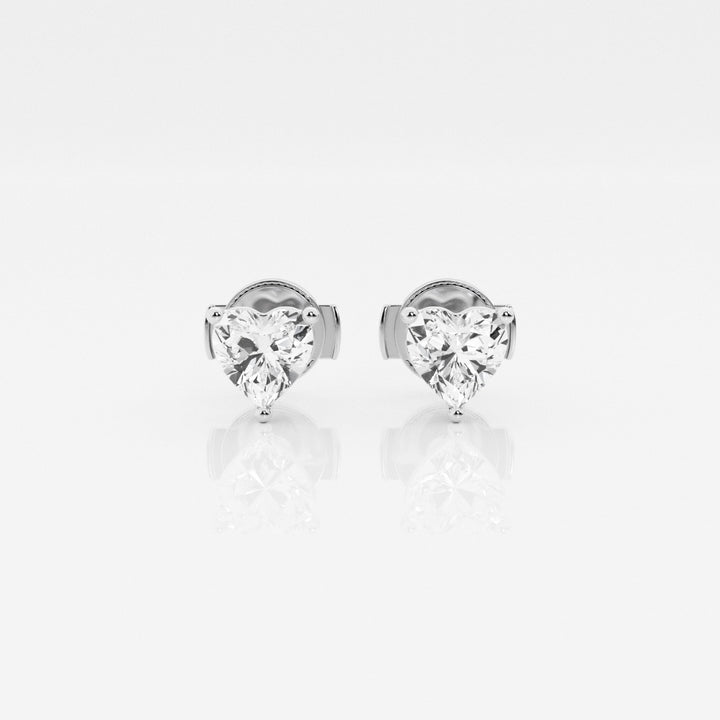 Heart Cut FG-VS2 Lab-Grown Diamond Stud Earrings