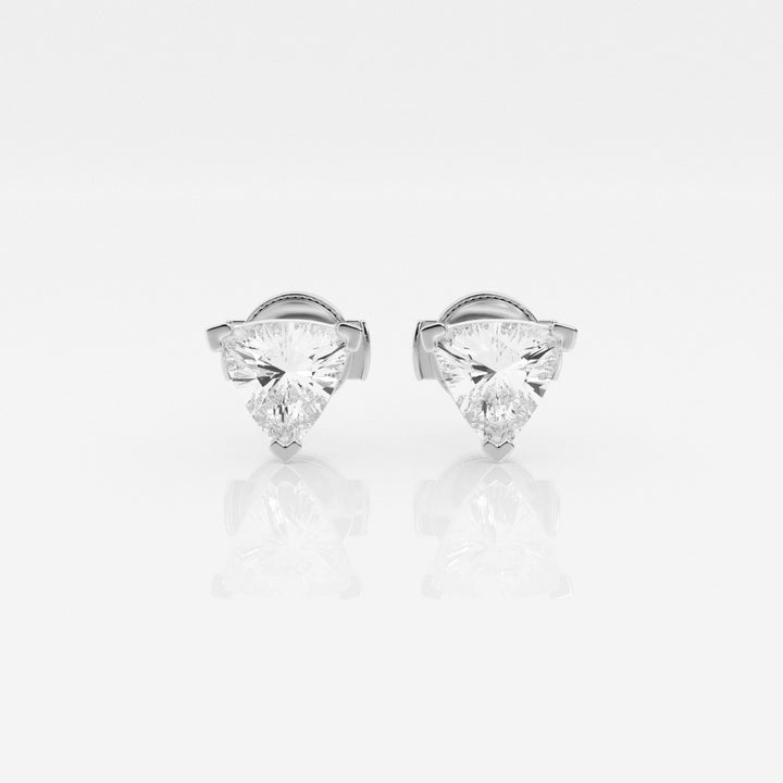 Trillion Cut FG-VS2 Lab-Grown Diamond Stud Earrings