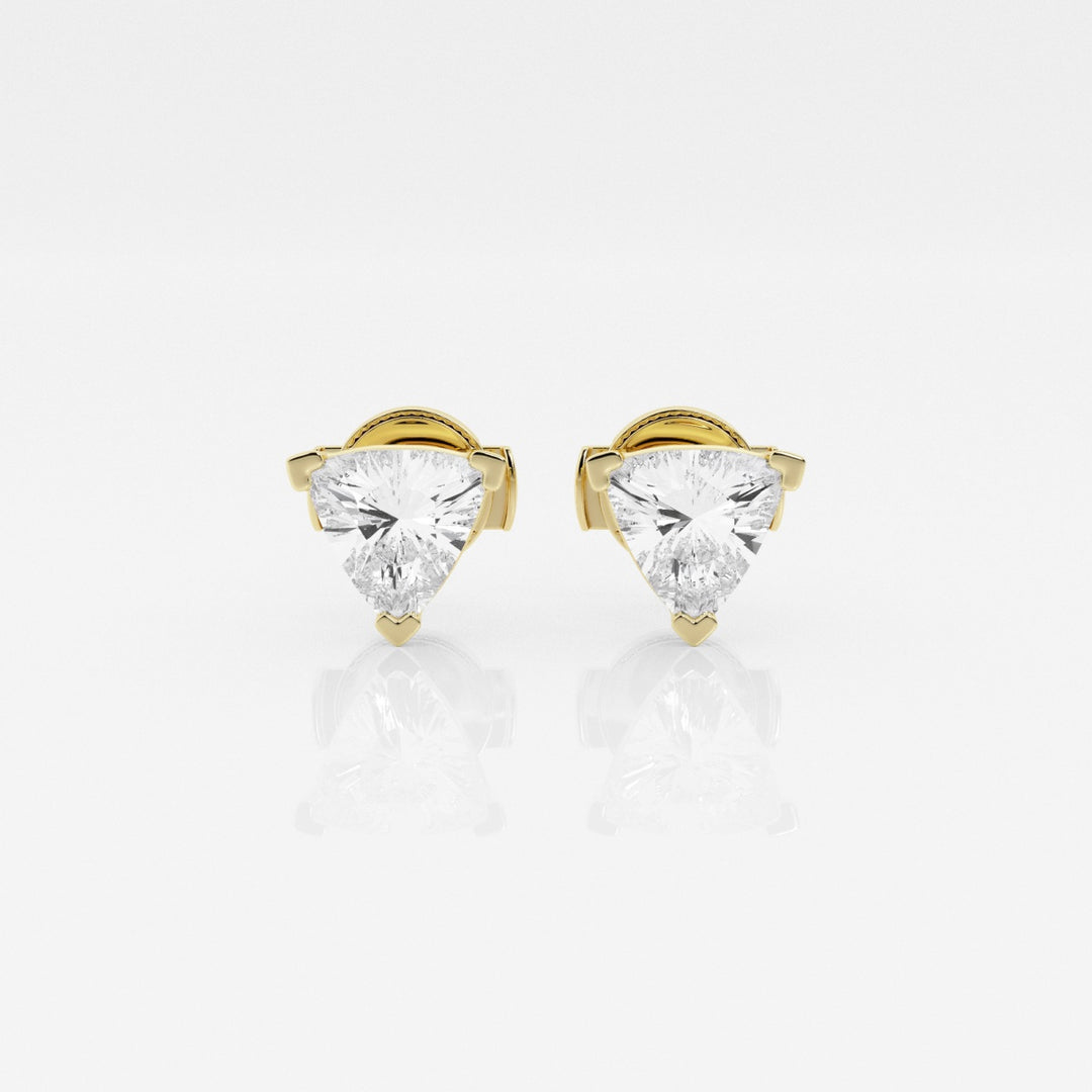 Trillion Cut FG-VS2 Lab-Grown Diamond Stud Earrings