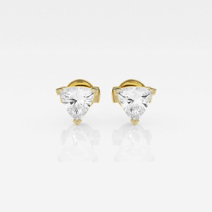 Trillion Cut FG-VS2 Lab-Grown Diamond Stud Earrings