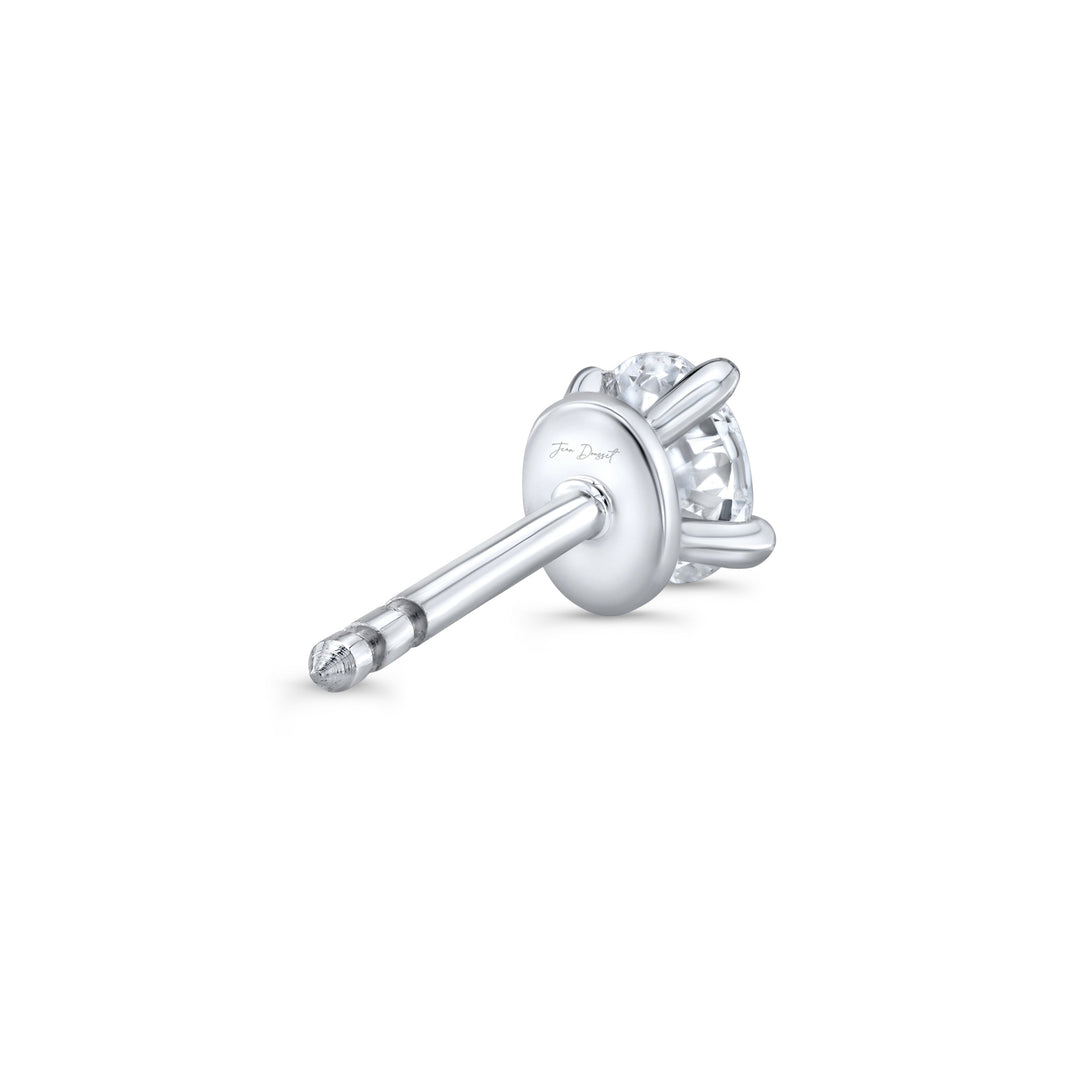 Oval F-VS1 Lab-Grown Solitaire Stud Earrings For Women