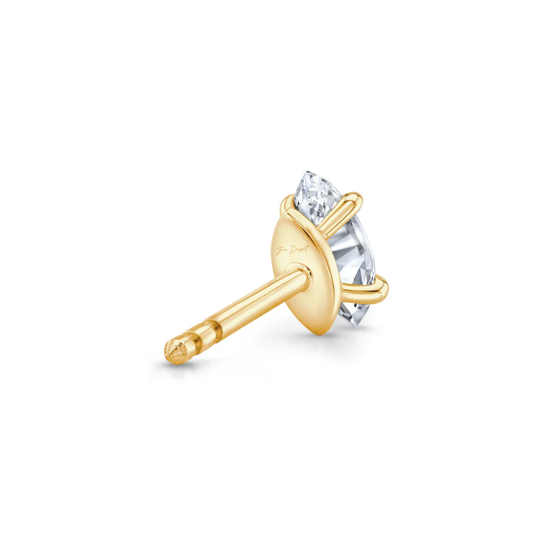Marquise F-VS1 Lab-Grown Solitaire Stud Earrings For Women