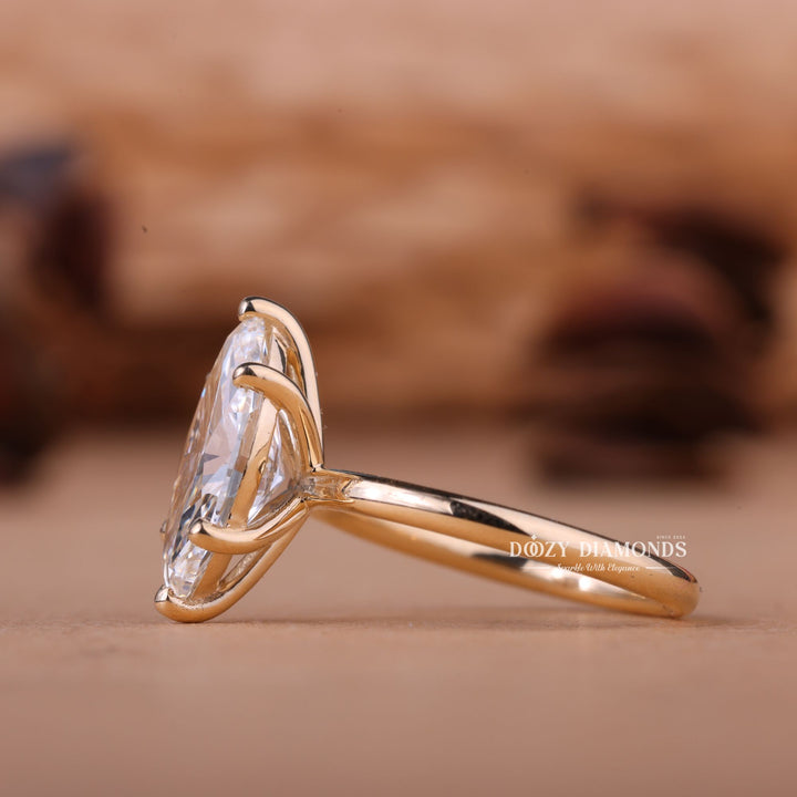 2.0CT-3.0CT Marquise E/VS1 Lab Grown Solitaire Diamond Engagement Ring