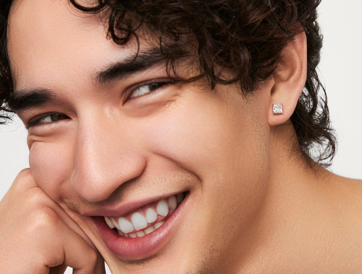 2ct Princess F-VS Lab-Grown Diamond Stud Earrings