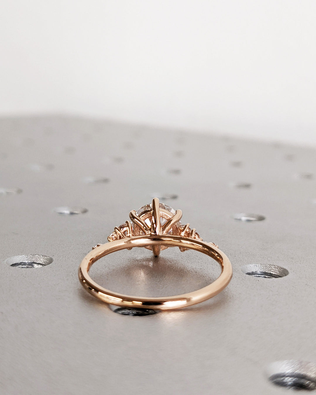 2.0CT Round Diamond Cluster Lab Grown Engagement Ring For Women