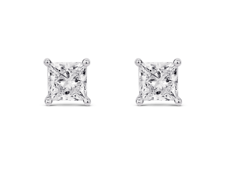 2ct Princess F-VS Lab-Grown Diamond Stud Earrings