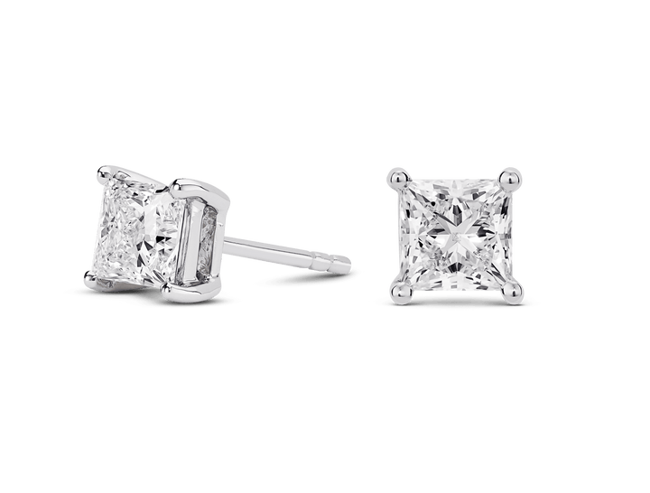 2ct Princess F-VS Lab-Grown Diamond Stud Earrings