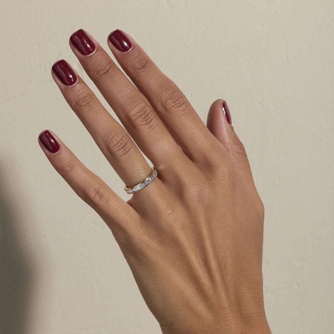 1.50CT Oval E-VS Lab Grown Bypass Diamond Ring With Baguette Eternity Band