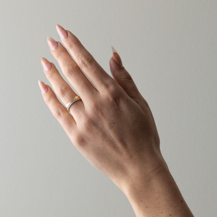 2.0CT Emerald E-VS Lab Grown Thick Wedding Ring With Thick Pave Band