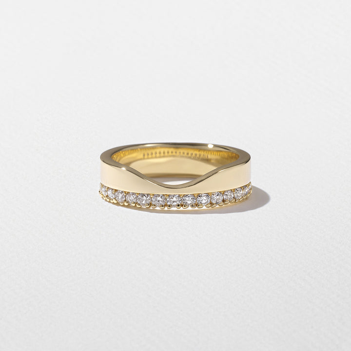 2.0CT Emerald E-VS Lab Grown Thick Wedding Ring With Thick Pave Band