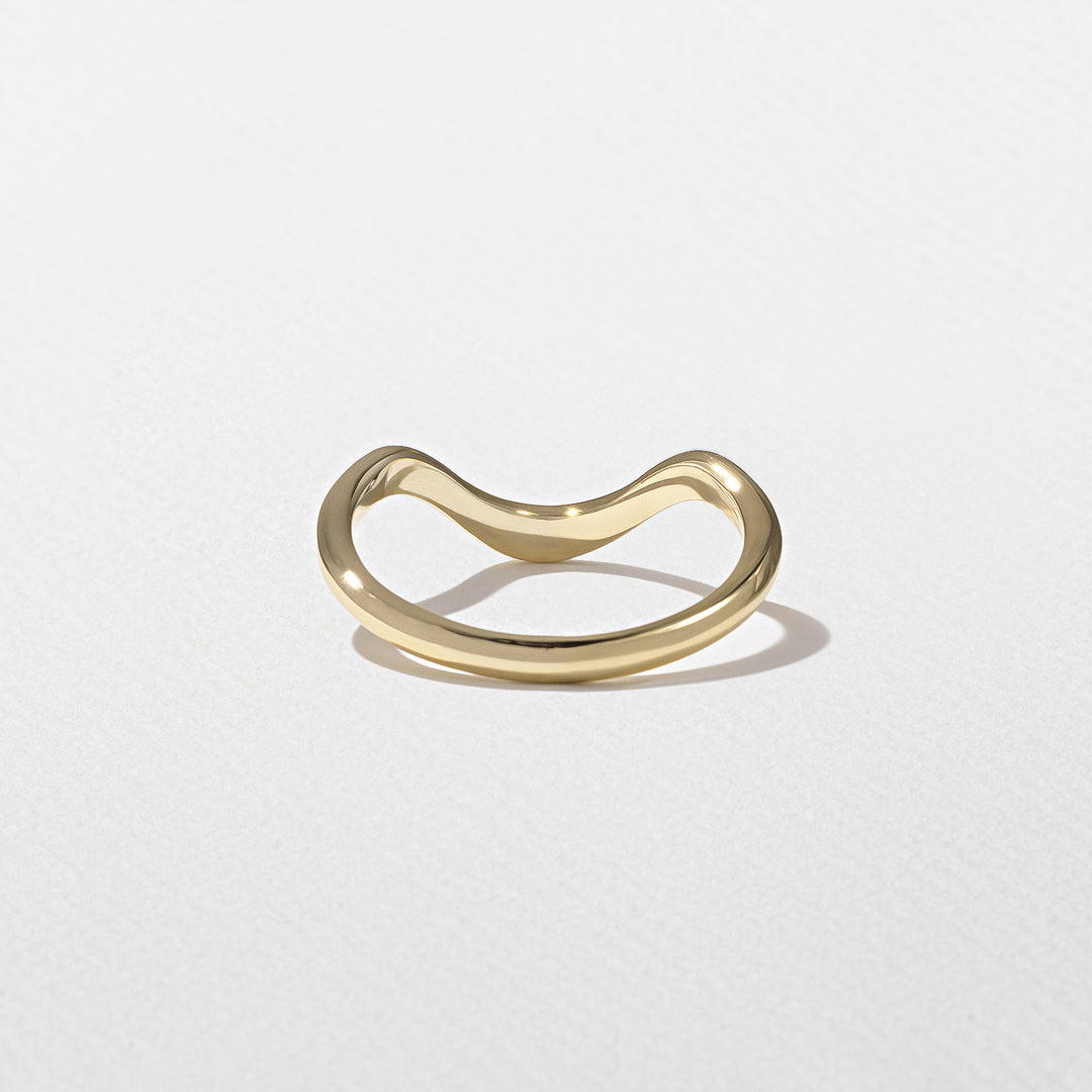 2.0CT Oval E-VS Lab Grown Unique Wave Wedding Ring With Plain Curve Band