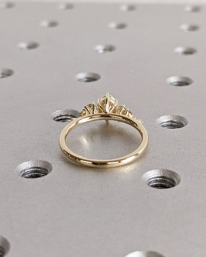 High quality oval lab diamond ring for women