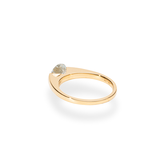 1.0CT-2.0CT Round Cut Lab Grown Diamond Engagement Ring for Her
