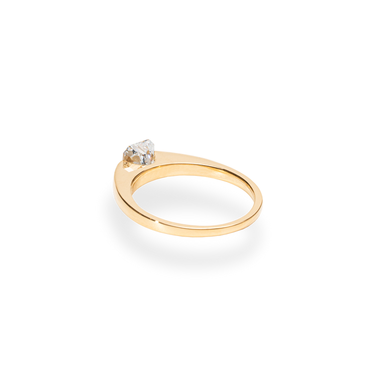 1.0CT-2.0CT Radiant Cut Lab Grown Diamond Solitaire Engagement Ring