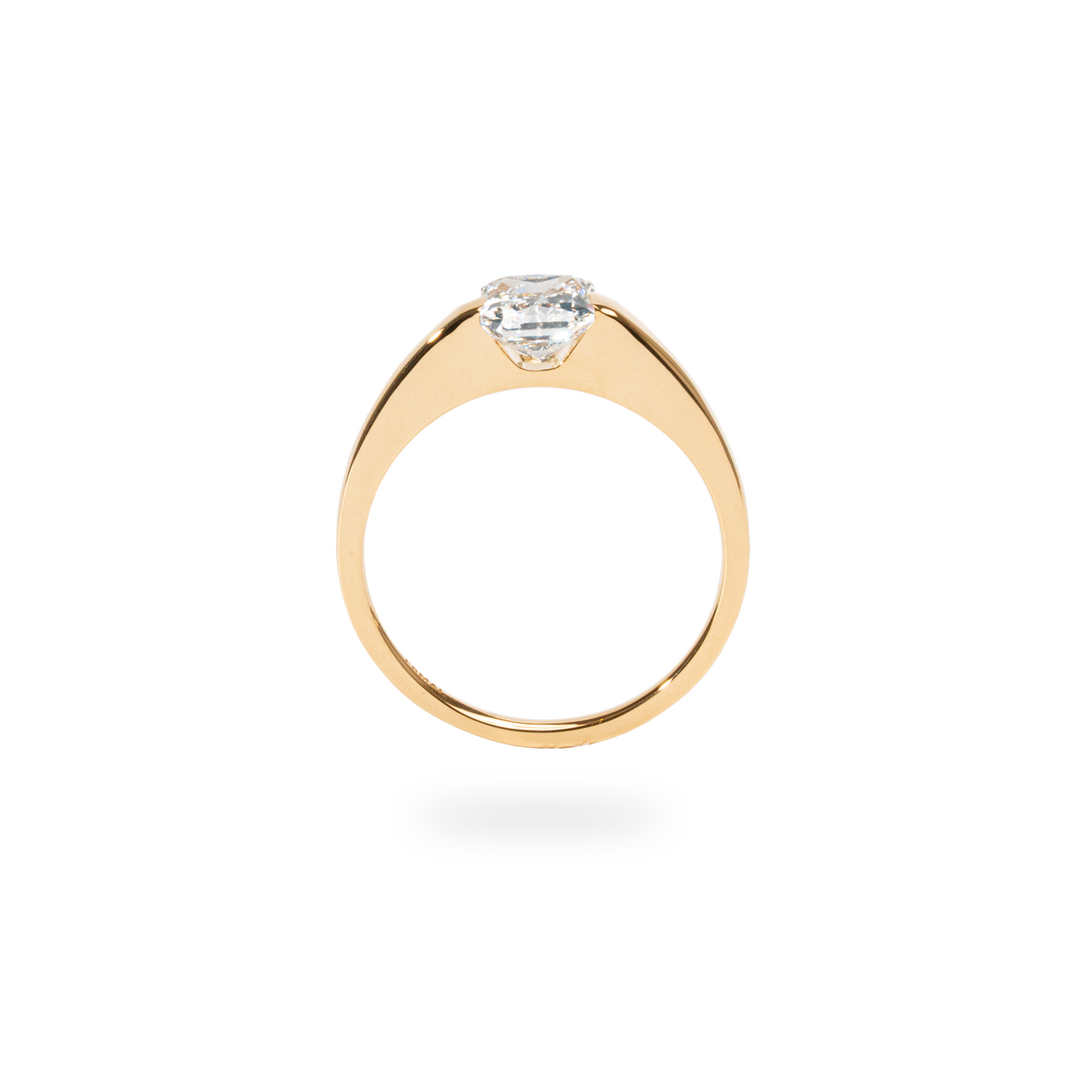 1.0CT-2.0CT Radiant Cut Lab Grown Diamond Solitaire Engagement Ring
