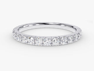 0.90CT Round Cut Eternity CVD EF/VVS Diamond Wedding Band