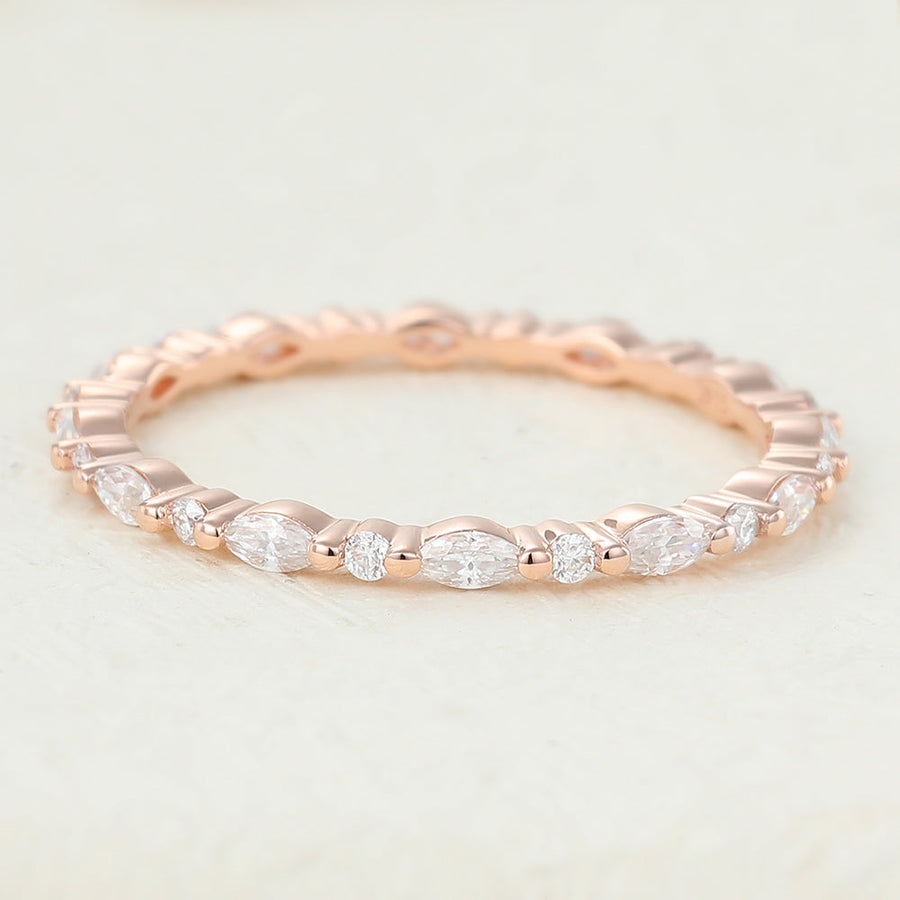 marquise-round-shaped-moissanite-alternative-stone-wedding-band