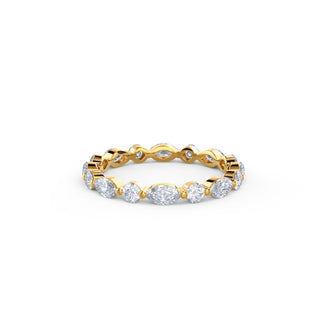 Marquise & Round DE-VS1 Lab Grown Diamond Eternity Band