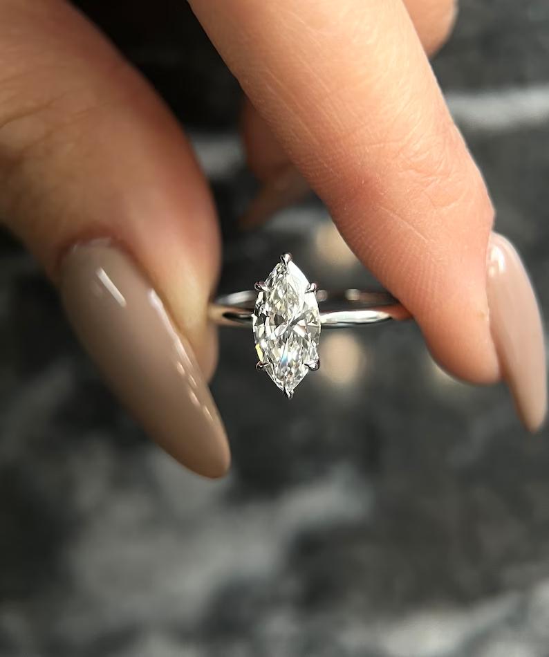 Marquise cut engagement ring, Marquise diamond engagement ring, Marquise solitaire engagement ring, Marquise halo engagement ring, Marquise pave engagement ring, 