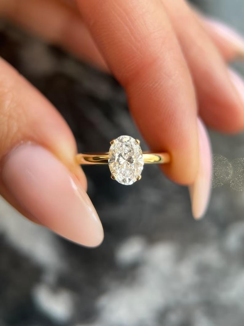 Oval custom diamond engagement ring, Oval affordable diamond engagement ring, Oval luxury diamond engagement ring, Oval discount diamond engagement ring, 