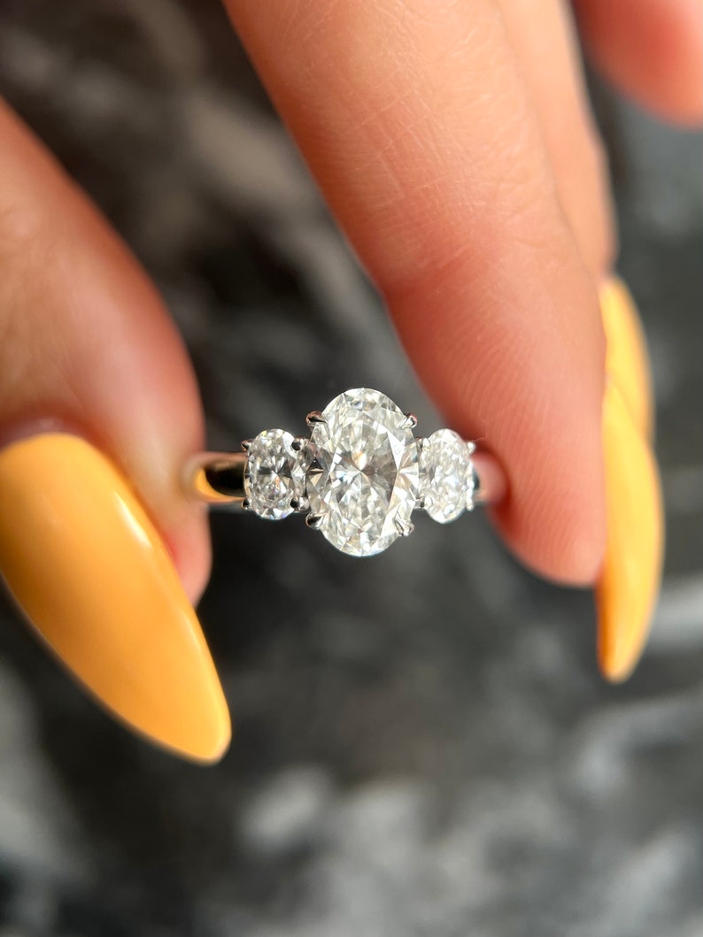 Oval exclusive engagement ring, Oval engraved engagement ring, Oval halo diamond engagement ring, Oval solitaire diamond engagement ring, Oval unique diamond engagement ring, 