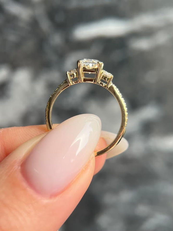 Radiant versatile engagement ring, Radiant ethical engagement ring, Radiant sustainable engagement ring, Radiant conflict-free engagement ring, 