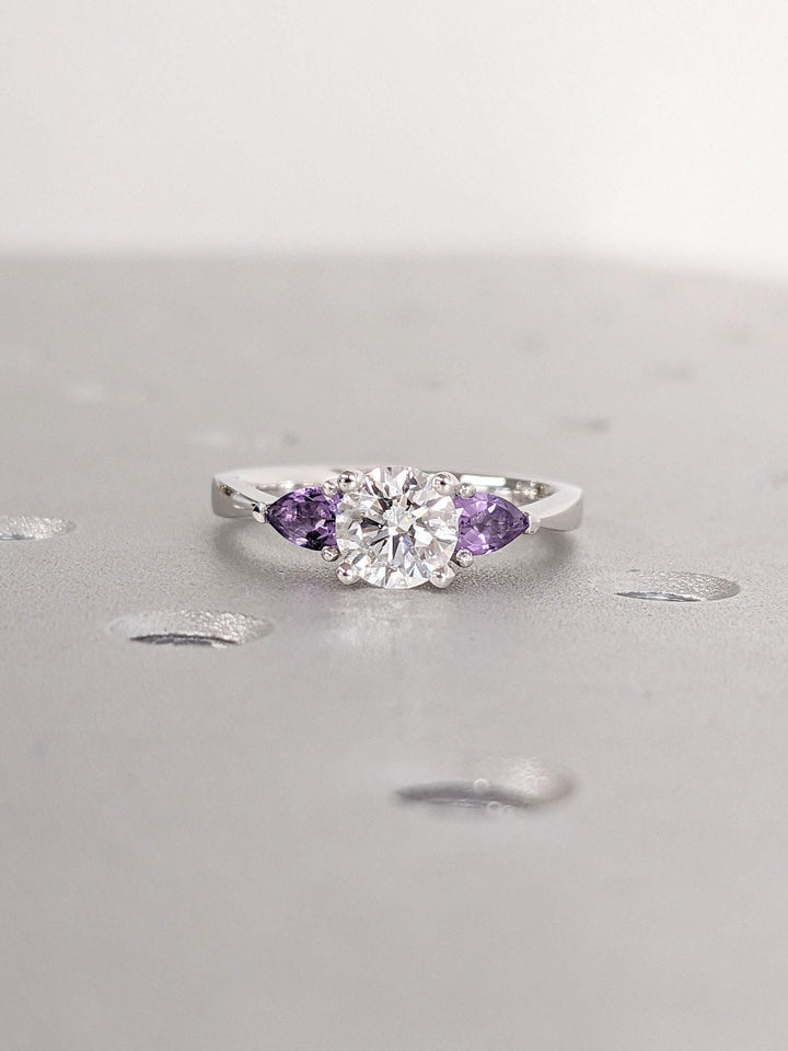 emerald cut cluster diamond engagement ring for women