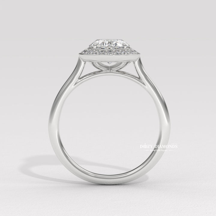 dazzling diamond ring, solitaire engagement ring, elegant diamond ring, bridal diamond jewelry, oval center diamond ring, elongated oval diamond ring, luxury diamond jewelry, eco friendly engagement ring,
