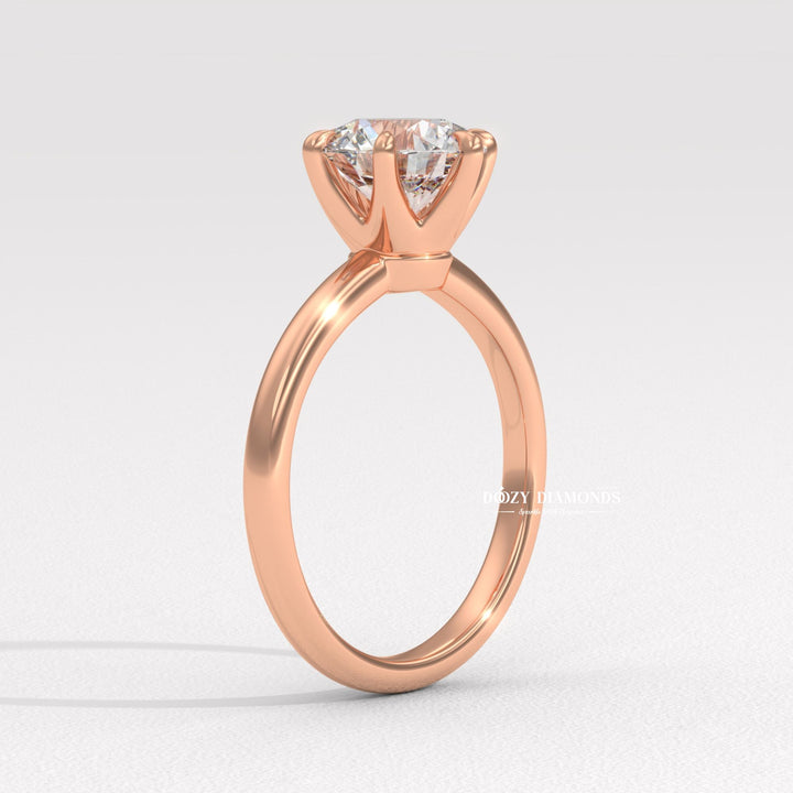 3. Simple Minimalist Solitaire Ring
14. 6 Prong Solitaire Diamond Ring