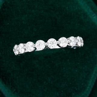 round-moissanite-half-eternity-wedding-band