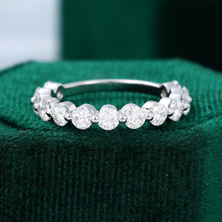 round-moissanite-half-eternity-wedding-band