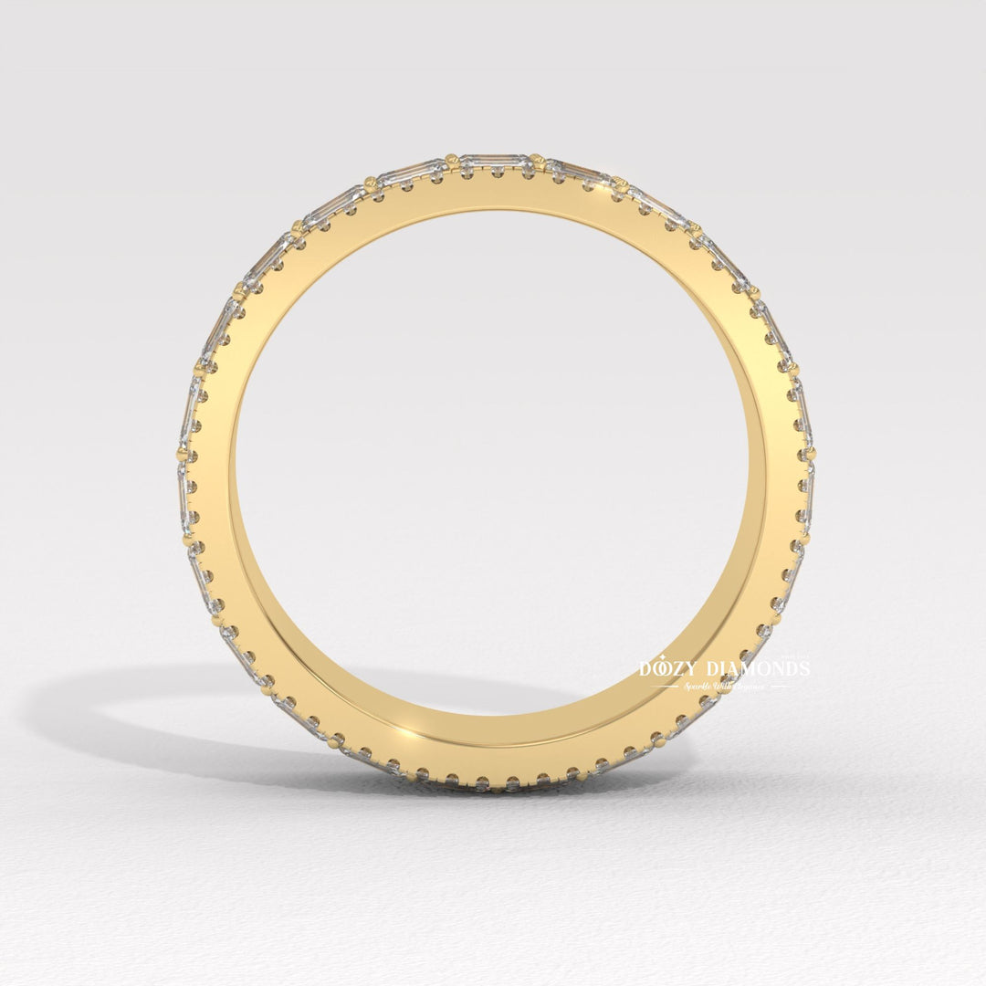 3.5mm wedding band
Full eternity diamond band
14k gold eternity ring