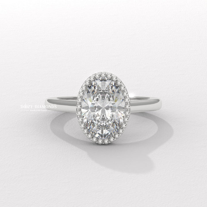 Old World Charm Lab Diamond Ring
20. Modern Heirloom Oval Bezel Ring
21. Eco-Conscious Antique Style Ring