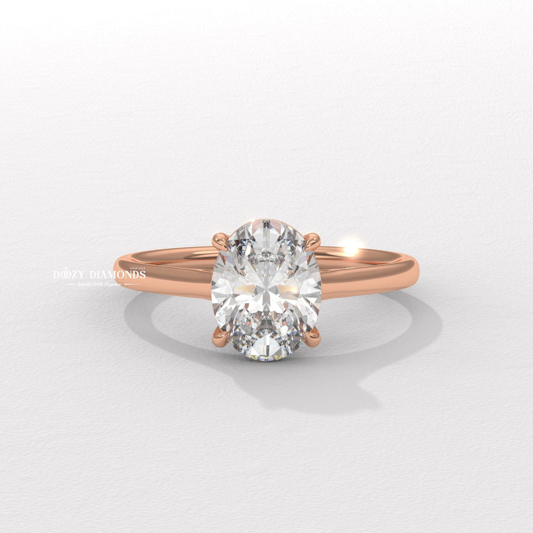 16. Classic 4 Prong Oval Setting
17. VVS Clarity Oval Lab Diamond
18. White Gold Oval Engagement Ring