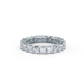 Princess Cut DE-VS1 Lab Grown Diamond Full Eternity Wedding Band