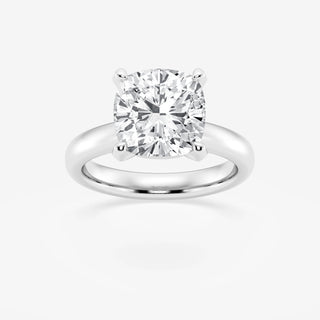 1.0CT Cushion Cut Moissanite Diamond Classic Solitaire Engagement Ring