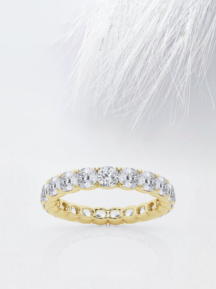 Cushion FG-VS2 Lab Grown Diamond Full Eternity Wedding Band