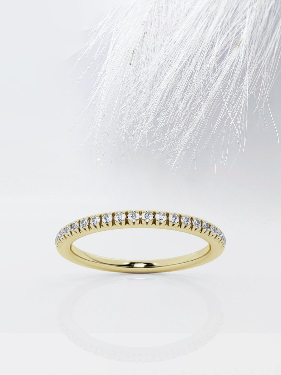 Round FG-VS2 Lab Grown Diamond Half Eternity Wedding Band
