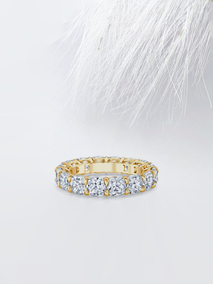 Cushion FG-VS1 Lab Grown Diamond Full Eternity Wedding Band