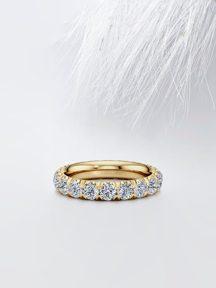Round FG-VS1 Lab Grown Diamond Eternity Stacking Band