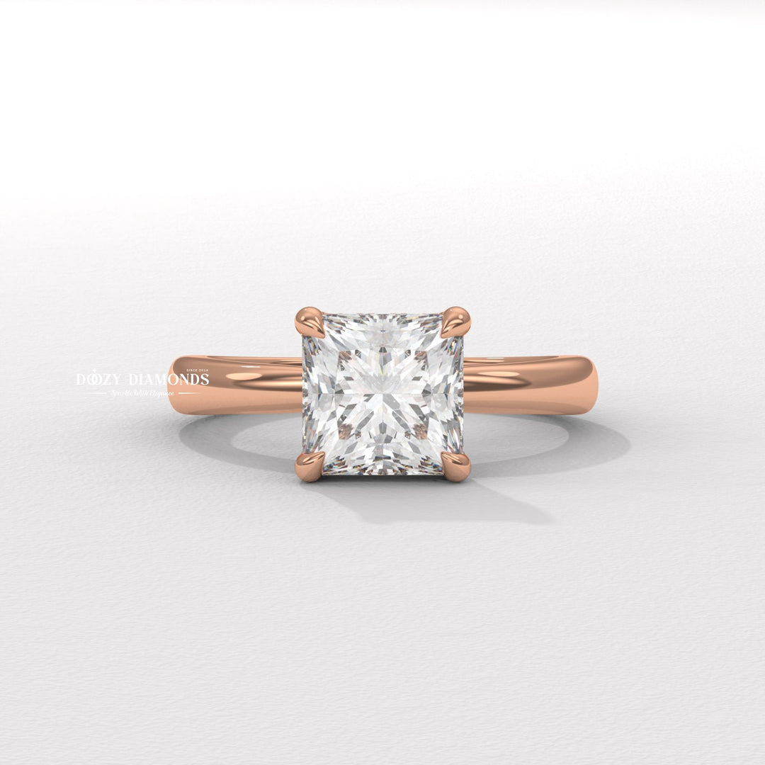 princess center stone ring, engagement jewelry, bridal accessories, luxury bridal ring, handcrafted engagement ring, fine diamond jewelry, sparkling diamond ring, sparkling bridal ring, forever love ring,