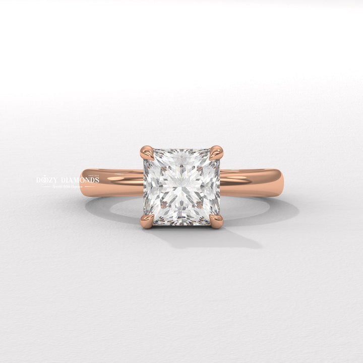 princess center stone ring, engagement jewelry, bridal accessories, luxury bridal ring, handcrafted engagement ring, fine diamond jewelry, sparkling diamond ring, sparkling bridal ring, forever love ring,