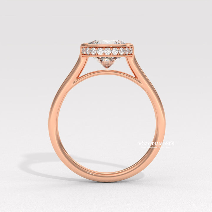 21. Modern Classic Bezel Design
21. Modern Classic Bezel Design
22. Sculptural Setting Engagement Ring
23. Handcrafted Lab Diamond Bezel Ring23. Handcrafted Lab Diamond Bezel Ring