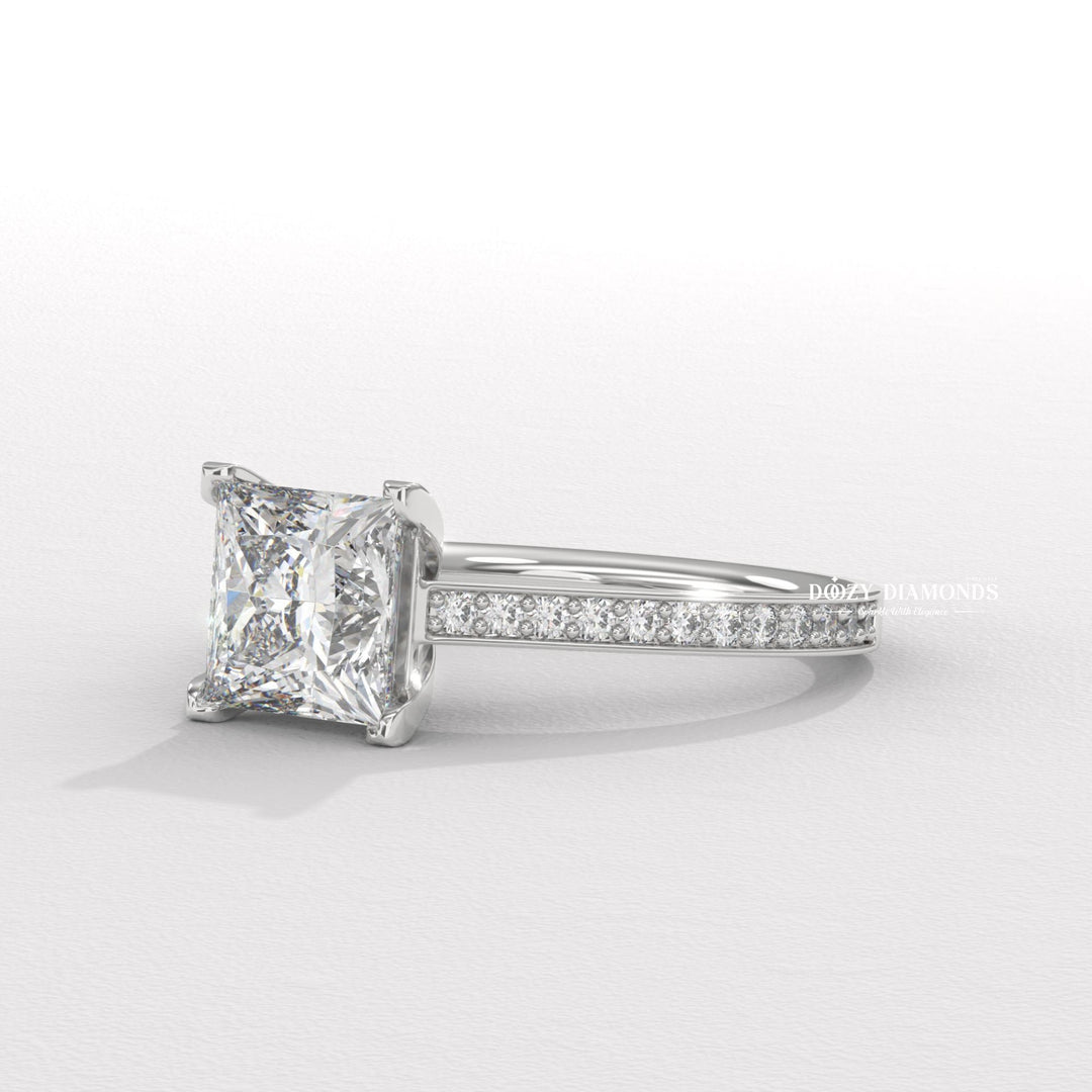 19. Modern Geometric Engagement Ring
20. Eco-Conscious Princess Cut Jewelry
21. Sculptural Princess Cut Setting 2026