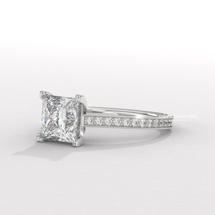 19. Modern Geometric Engagement Ring
20. Eco-Conscious Princess Cut Jewelry
21. Sculptural Princess Cut Setting 2026