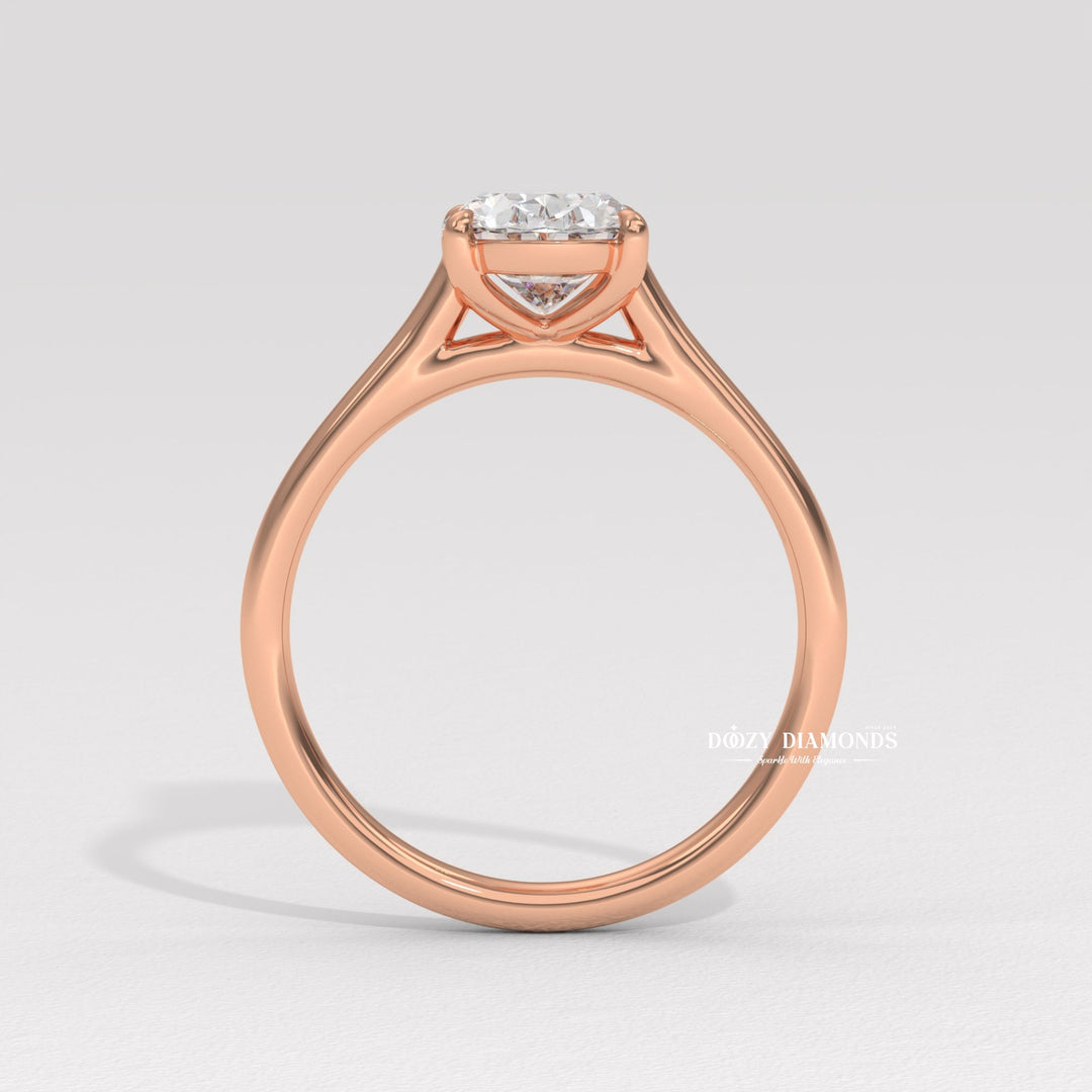 22. Hidden Halo Oval Solitaire
23. East-West Oval Diamond Setting
24. Handcrafted Oval Lab Diamond Ring