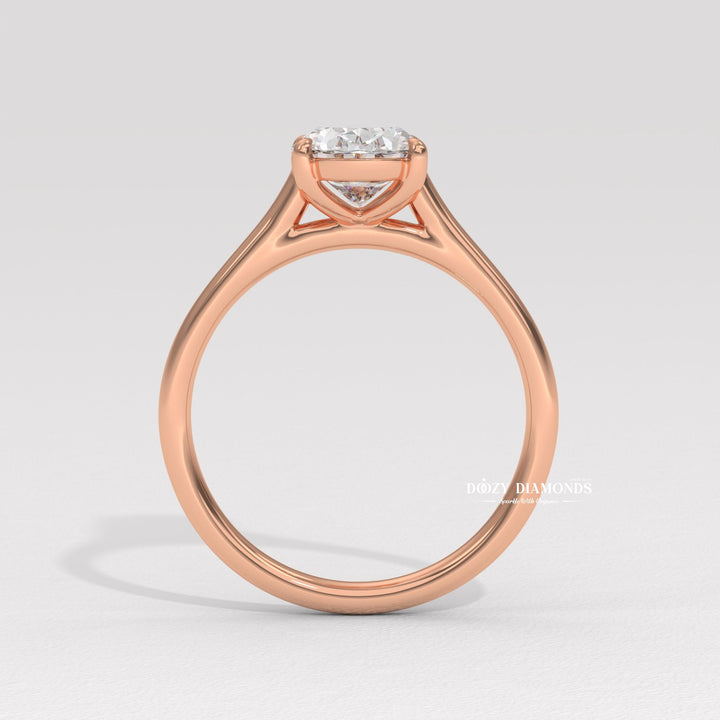 22. Hidden Halo Oval Solitaire
23. East-West Oval Diamond Setting
24. Handcrafted Oval Lab Diamond Ring